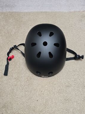 JBM Matte Black Multi-Vent Skate Helmet - Size L